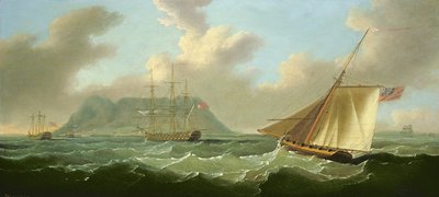 Shipping off Cape Town by J. Francis Sartorius